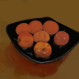 яблоки в тарелке