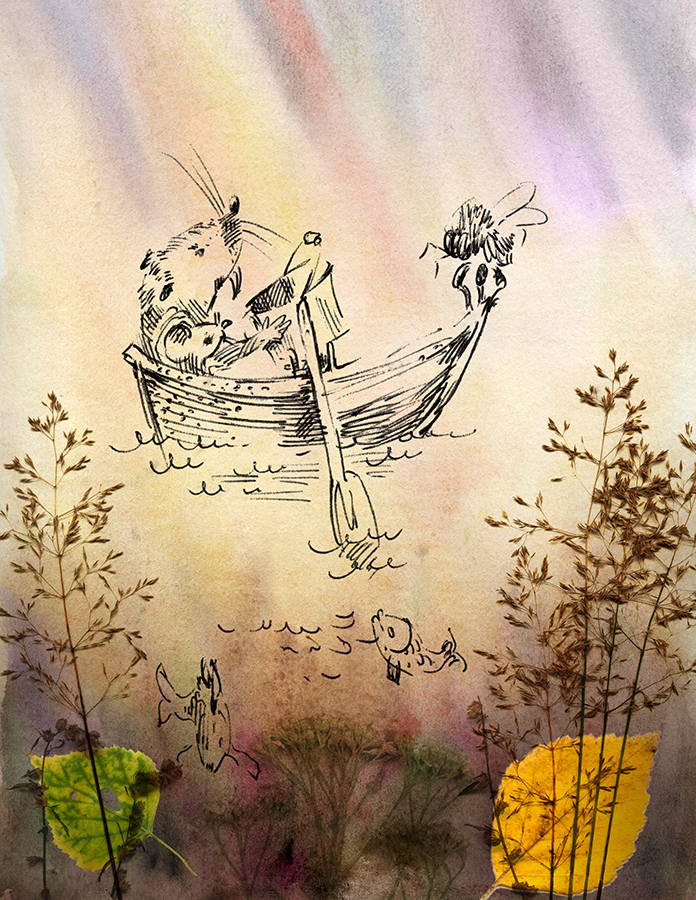 Маховичек, Бабер и Шмель на речке