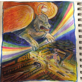 Грифон над городом 