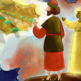 John's Vision in Patmos