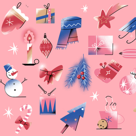 Иллюстрации для адвент-календаря