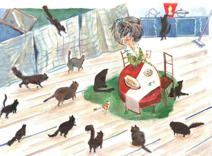 Голодные коты.