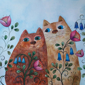 Кот и кошка