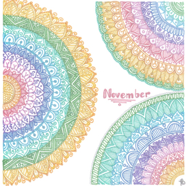 Разноцветные мандалы