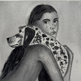 Скетч. Акварель. Черно-белый