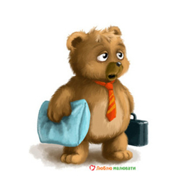 сонный медведь