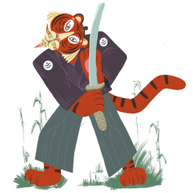 тигр самурай