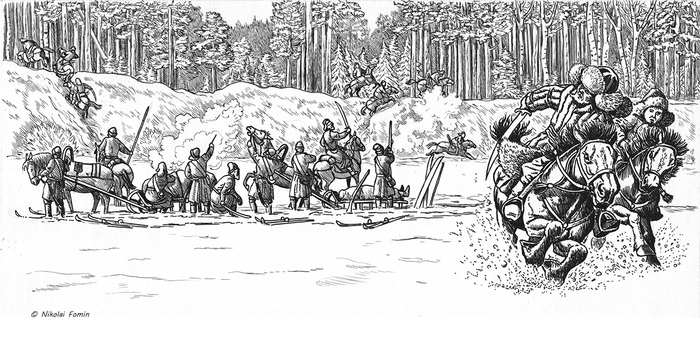 Стычка и бегство главных героев.