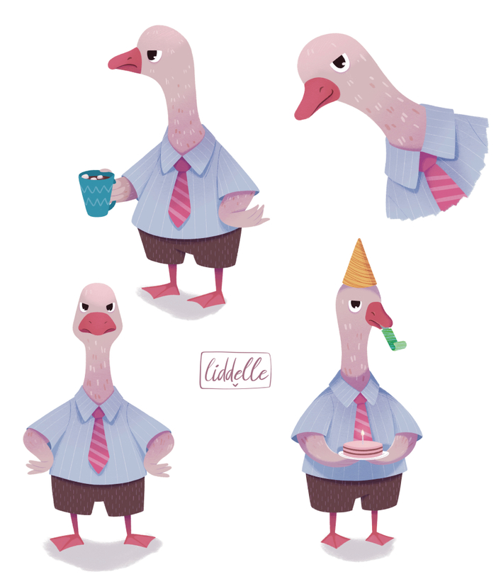 Гусь офисный, вечно недовольный 