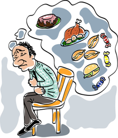 Человек, который слишком много съел.