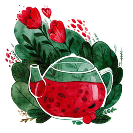 Брусничный чай