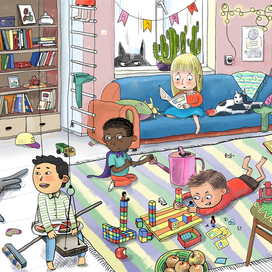 Иллюстрация с детьми