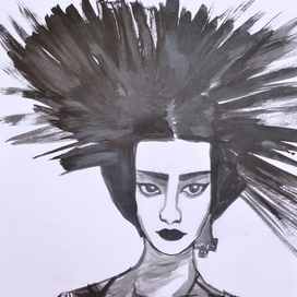 Ч/б Женщина