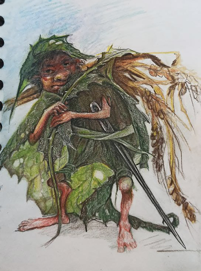 зелёненький он был