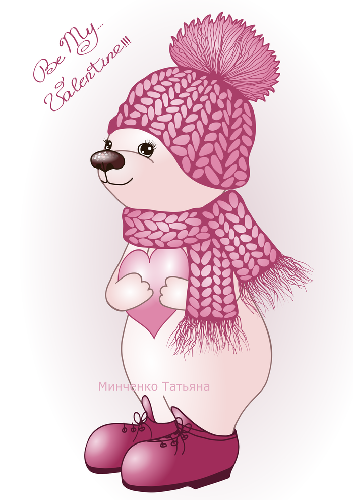 Медвежонок с сердечком