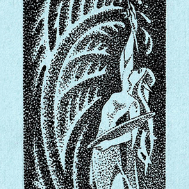 Фея, рисующая морозные узоры