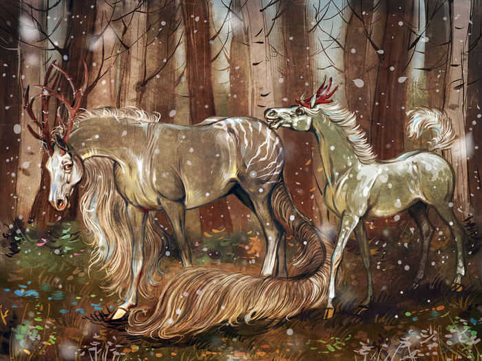 Весна и снег