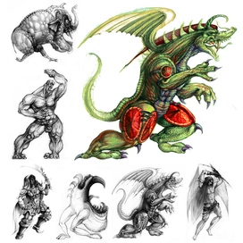 Персонажи для комп. игры