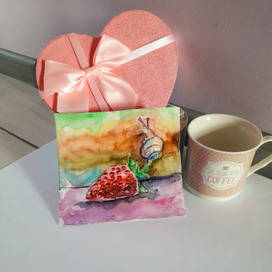 клубничка и улитка