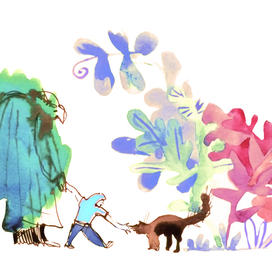 Ребёнок и кот