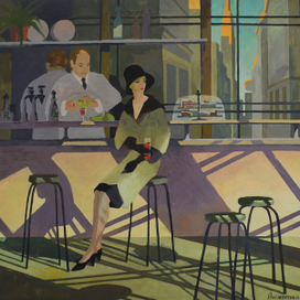 Иллюстрация по мотивам повести Т.Капоте "Завтрак у Тиффани"