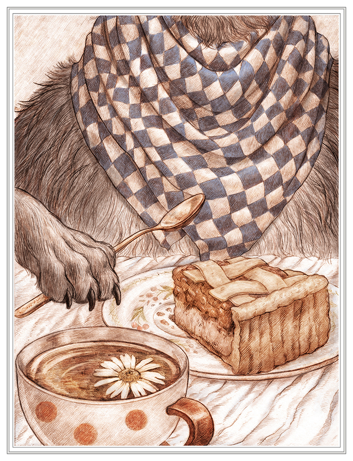 Иллюстрация из серии "Красная шапочка"