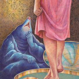 Иллюстрация к сказке Г.Х.Андерсена Дюймовочка