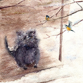 На крылечке