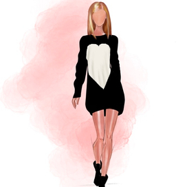 Фэшн иллюстрация, Эскиз одежды для магазинов одежды