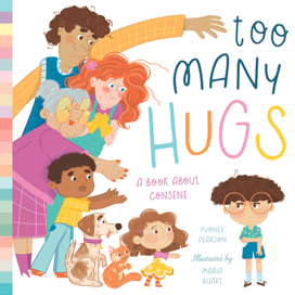 Иллюстрация к обложке детской книги Too Many Hugs