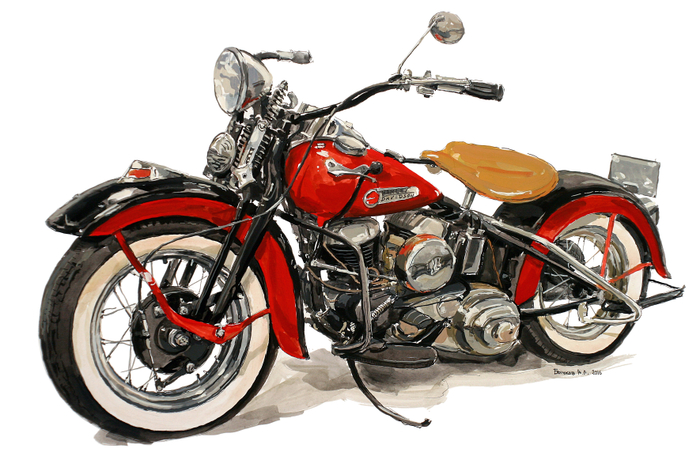 мотоцикл Harley-Davidson WL 1939