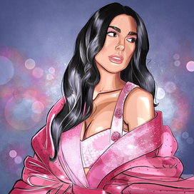 Портрет Dua Lipa по фото