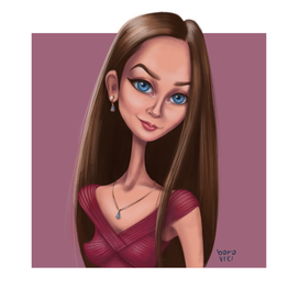 Стилизованный портрет, рисую девушек