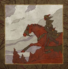 Красный конь.