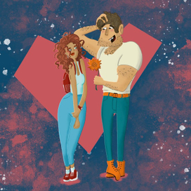 Сладкая парочка в день всех влюблённых 