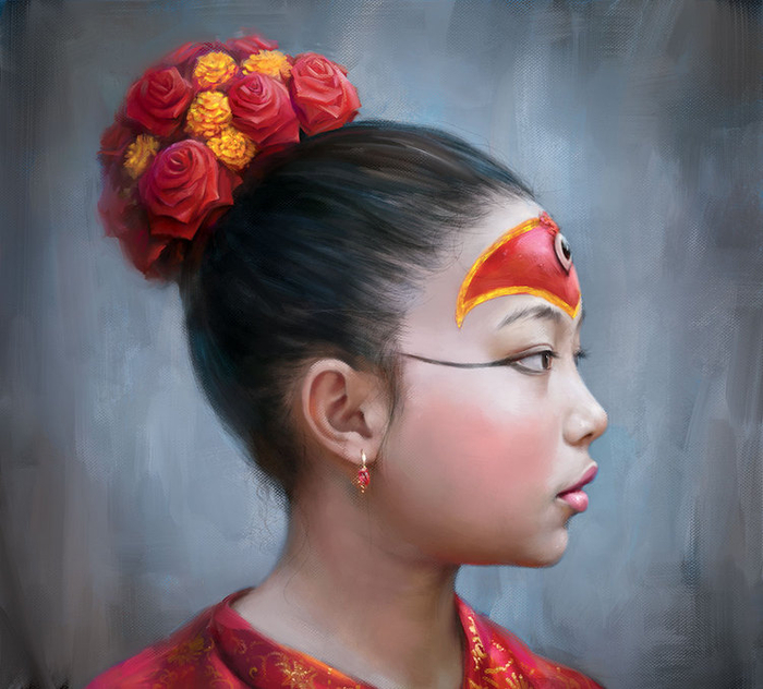 Непальская богиня Кумари