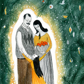 Иллюстрация к сказке Анны Никольской "Человек-Мандарин"