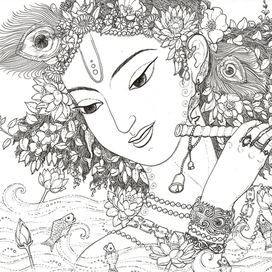 Купание в Ямуне  с рыбками