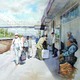 Жанровые композиции, акварель, графика, смешанная техника.