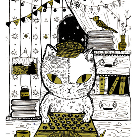 кот писателя