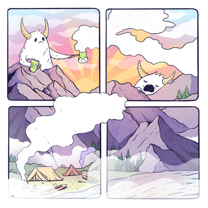 Рассвет в горах