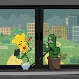 Серия иллюстраций для анимационного ролика