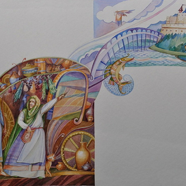 ІІлюстрація до "Царівни-Жаби", для видавництва «Міkko»(Харків), 2012рік