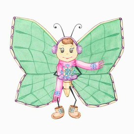 Бабочка. Зима