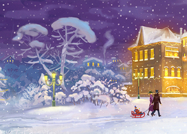 Новогодняя открытка для РИА банка