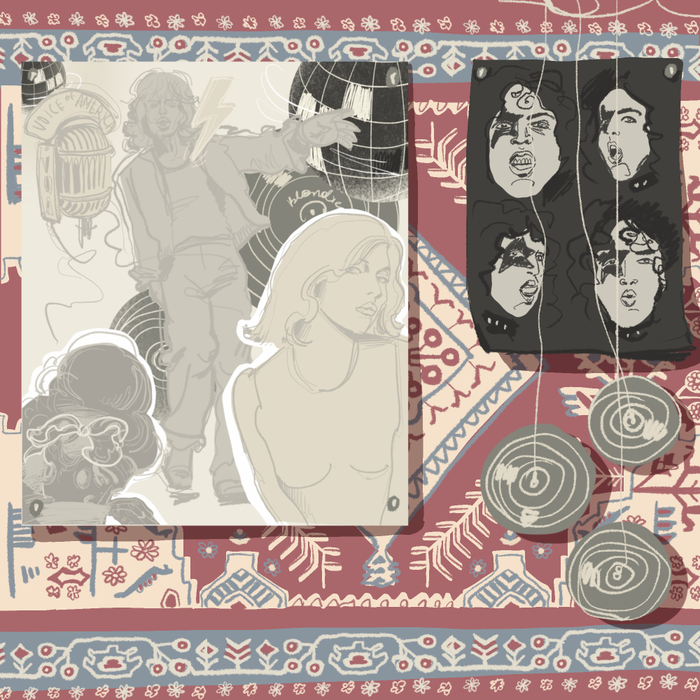 Постеры на ковре. Любые нулевые.