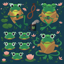 Дзен лягушка