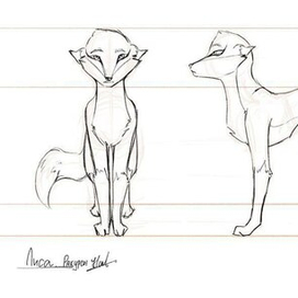 Ракурсы персонажа "Лиса" (по сказке Лиса и заяц).