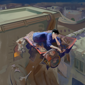 Полет на ковре самолете 