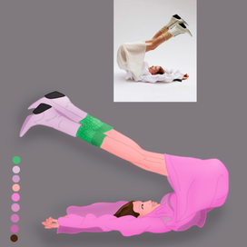 дама в зелёных носках 